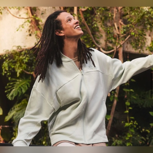 Adidas Studio Lounge Fleece Track Top, zip up. 2XL nwt - Picture 5 of 9